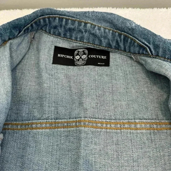 HIPCHIK COUTURE JEAN JACKET size S - Picture 5 of 12